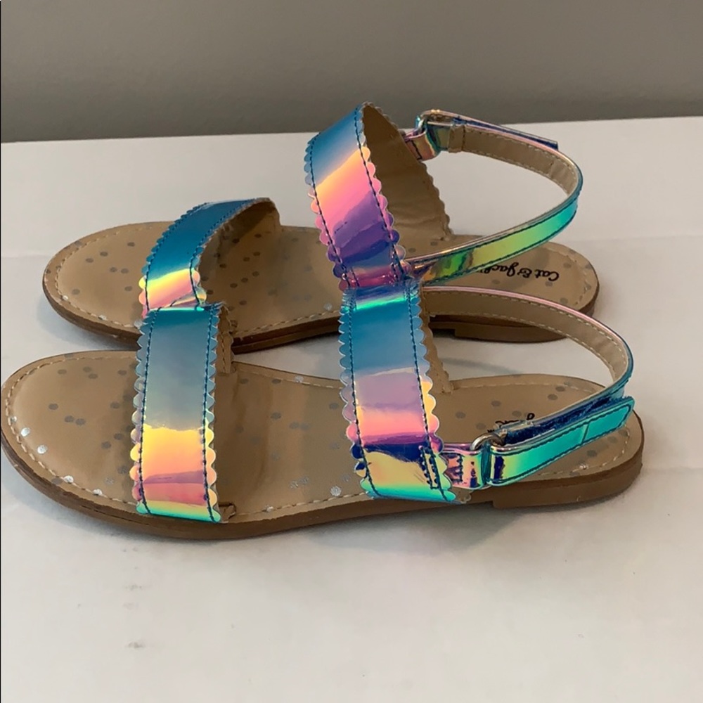 Cat and Jack Little Girl matallic sandal